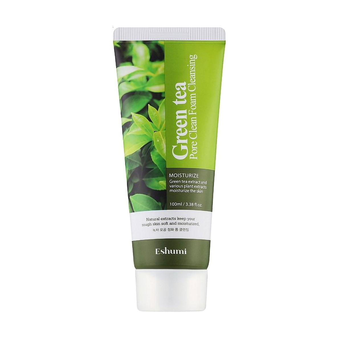 Пінка для вмивання Eshumi Green Tea Pore Clean Foam Cleansing з екстрактом зеленого чаю, 100 мл